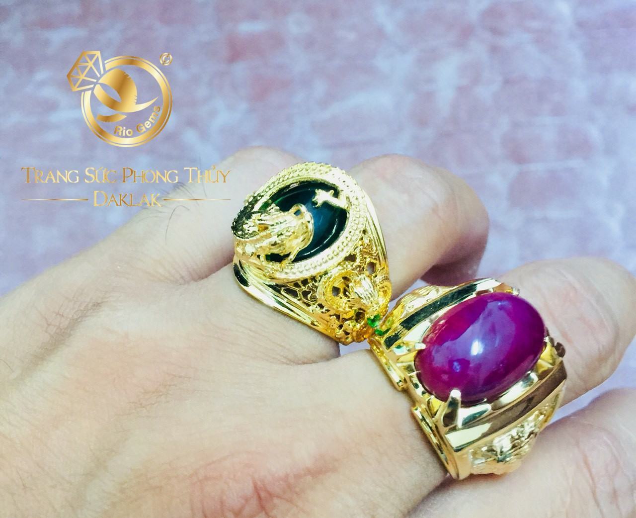 nhan rong vang cuon xanh la hot nhẫn ngón trỏ Khám phá Ý NGHĨA phong thủy khi đeo nhẫn ngón trỏ ÍT AI BIẾT - RioGems